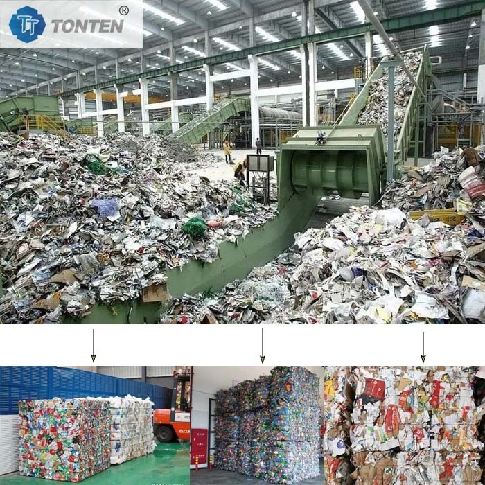 Завод по переработке и сортировке бытовых отходов для кухонной упаковки
