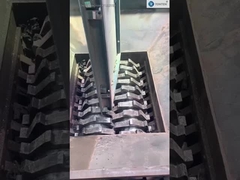 Шредер для измельчения изношенных шин, одежды, мусора, пластика, двухвальный